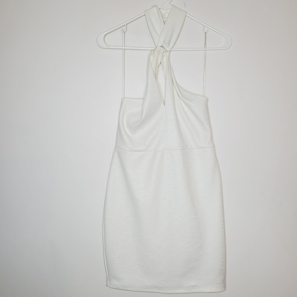 Astr Dresses & Skirts - ASTR The Label Dress Mini Women's Large Off-White Halter Romantic Feminine Sexy